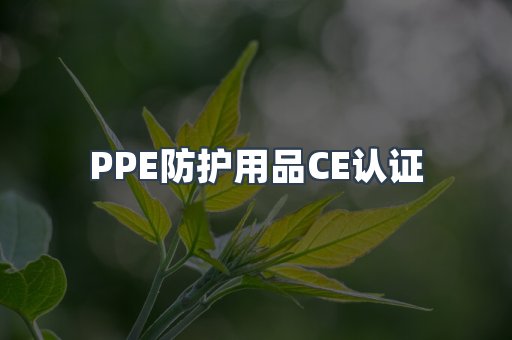 PPE防护用品CE认证